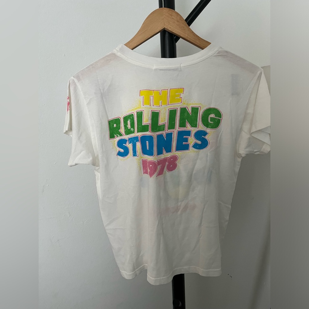 NWT DAYDREAMER Rolling Stones 1978 Solo Tee | Vintage White MSRP $92 Size S - Picture 9 of 11